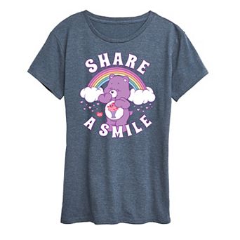 Women's Care Bears Share A Smile Graphic Tee