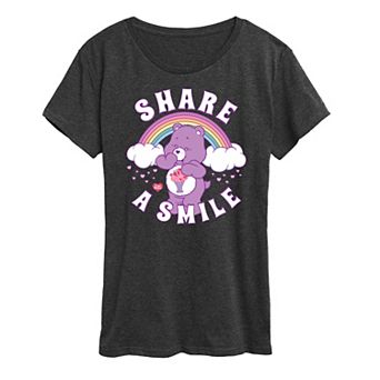Women's Care Bears Share A Smile Graphic Tee