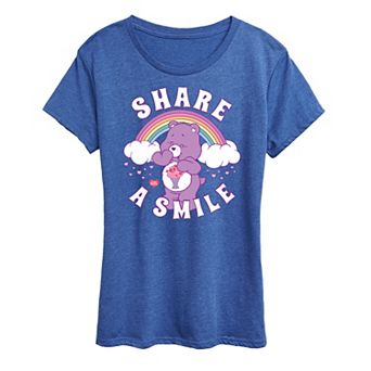 Women's Care Bears Share A Smile Graphic Tee