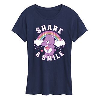 Women's Care Bears Share A Smile Graphic Tee