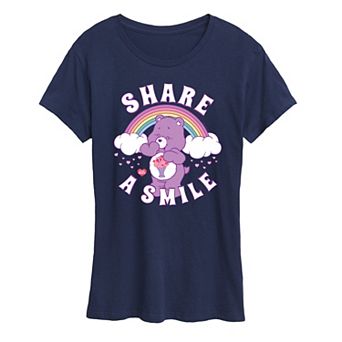 Women's Care Bears Share A Smile Graphic Tee