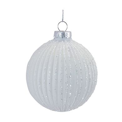 Melrose Glittered Glass 12-pc. Ornament Set
