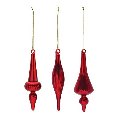 Melrose Ribbed Finial 12-pc. Ornament Set
