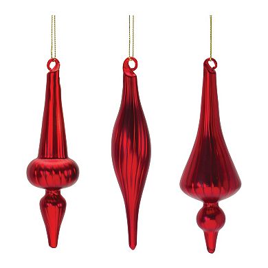 Melrose Ribbed Finial 12-pc. Ornament Set