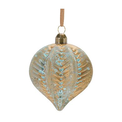 Melrose Ribbed Glass 12-pc. Ornament Set