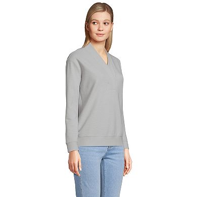 Women's Lands' End Ottoman Shawl Collar Pullover