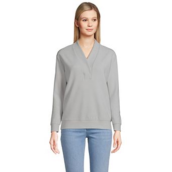 Women's Lands' End Ottoman Shawl Collar Pullover