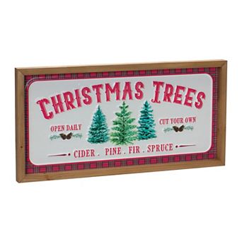 Melrose Christmas Tree 2 pc Sign Set