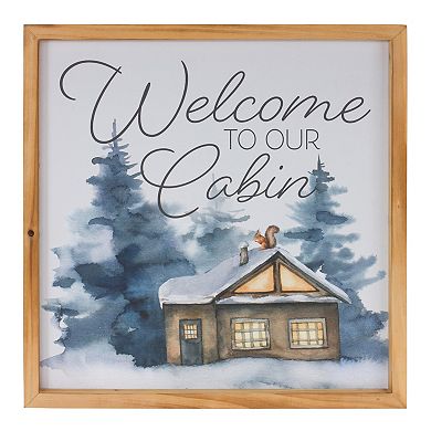 Melrose Winter Cabin & Home 2-pc. Wall Art Set