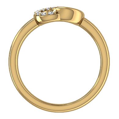 Verifine Demi Fine 14K Gold Plated 0.08 Carat T.W. Diamond Myra Ring