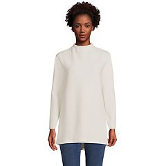 White Lands' End Mockneck Adult Clothing