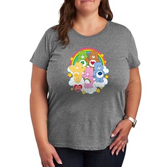 Plus Care Bears Group On Clouds Graphic Tee