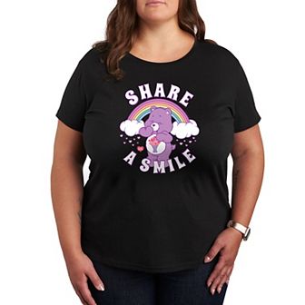 Plus Care Bears Share A Smile Graphic Tee