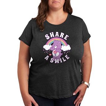 Plus Care Bears Share A Smile Graphic Tee