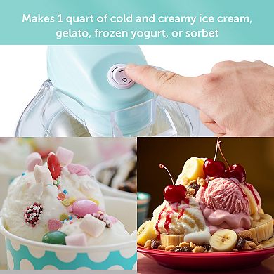 Americana 1-qt Electric Ice Cream Maker with Quick Freeze Bowl