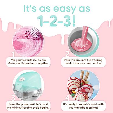 Americana 1-qt Electric Ice Cream Maker with Quick Freeze Bowl