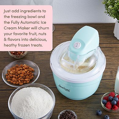 Americana 1-qt Electric Ice Cream Maker with Quick Freeze Bowl