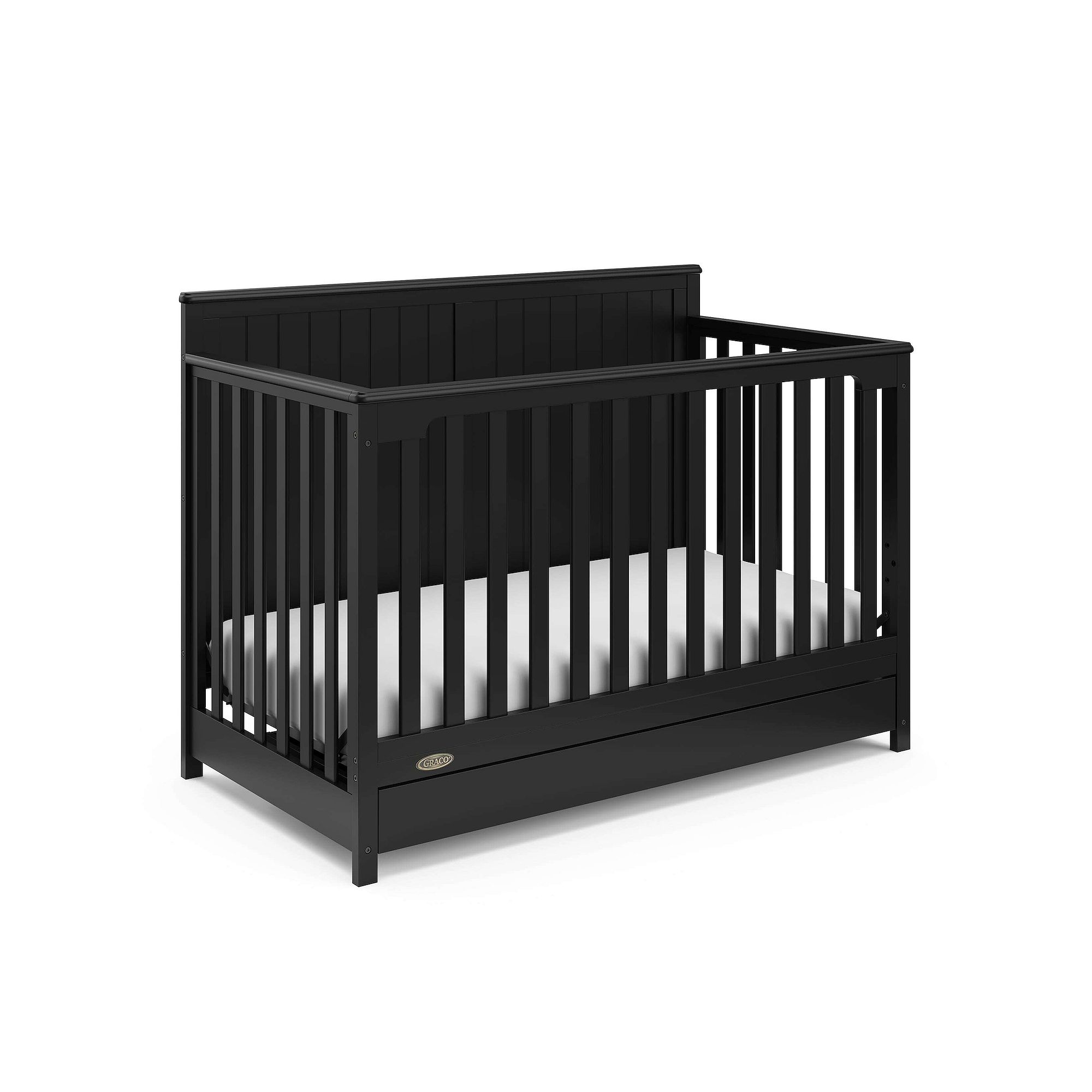 Graco Hadley 5-in-1 Convertible Crib, Black
