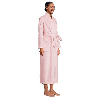 Women's Lands' End Cozy Plush Long Wrap Robe