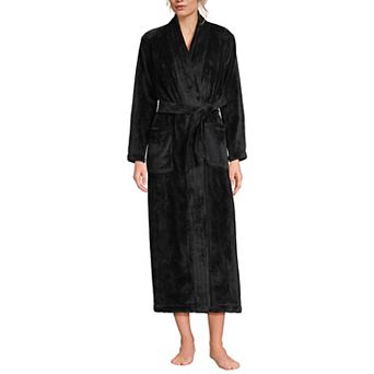 Women's Lands' End Cozy Plush Long Wrap Robe