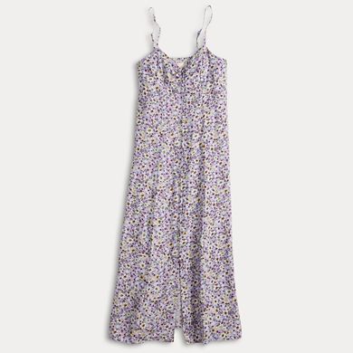 Juniors' SO® Button Front Sleeveless Maxi Cami Dress