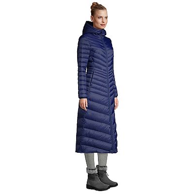 Lands end long down coat best sale