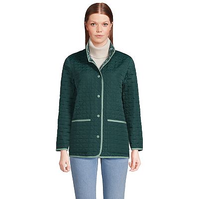 Lands end quilted barn jacket store