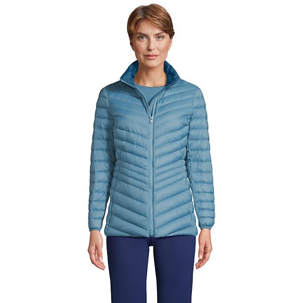 Women's Lands' End Wanderweight Ultralight Packable Chevron Quilted