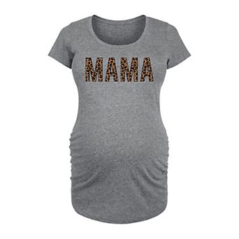 Maternity Mama Leopard Graphic Tee