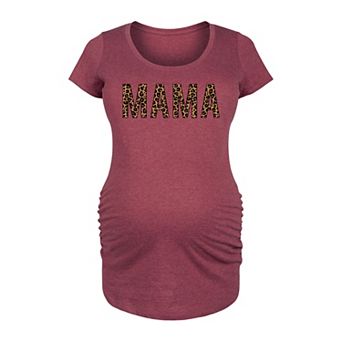 Maternity Mama Leopard Graphic Tee