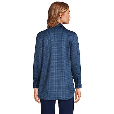 Women's Lands' End Sweater Fleece Shirt Jacket