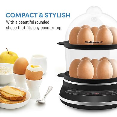Elite Programmable 2-Tier Egg Cooker & Steamer