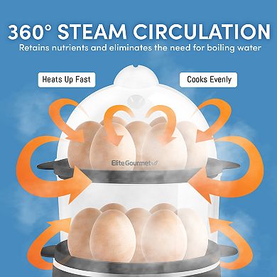 Elite Programmable 2-Tier Egg Cooker & Steamer