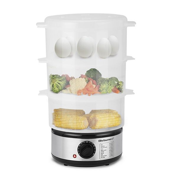 Elite Platinum 3Tier 7.5qt. Food Steamer