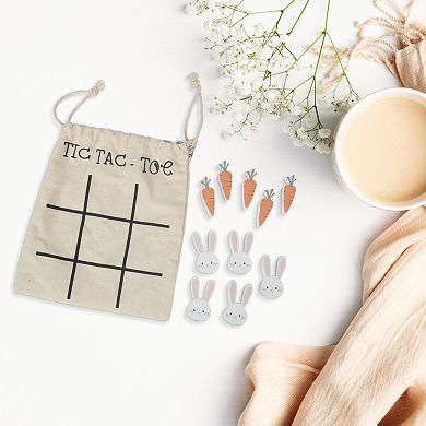 Bunny vs. Carrot Tic-Tac-Toe Board