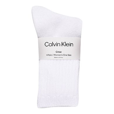 Women's Calvin Klein 4-Pack Casual Crew Socks