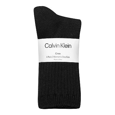Women's Calvin Klein 4-Pack Casual Crew Socks