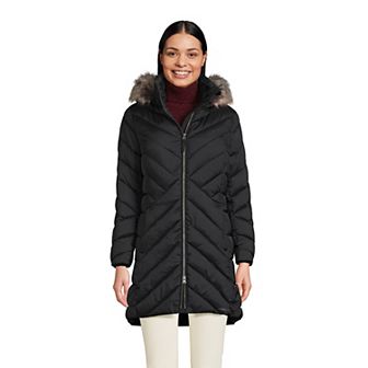 Women's Tall Lands' End Insulated Cozy Fleece Lined Winter Coat