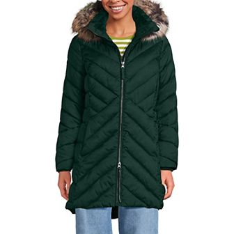 Women's Tall Lands' End Insulated Cozy Fleece Lined Winter Coat