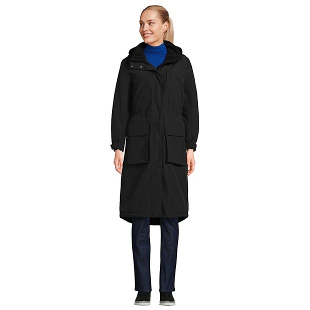 Waterproof insulated best sale long coat