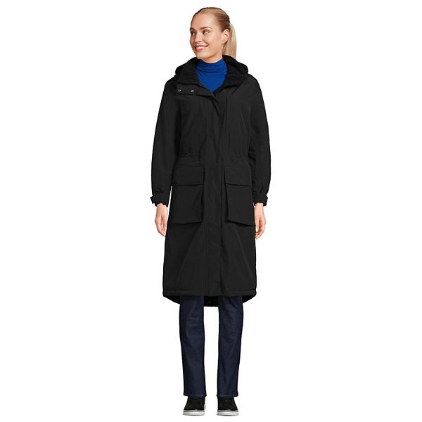 Women's Lands' End Squall Waterproof Insulated Winter Stadium Maxi Coat