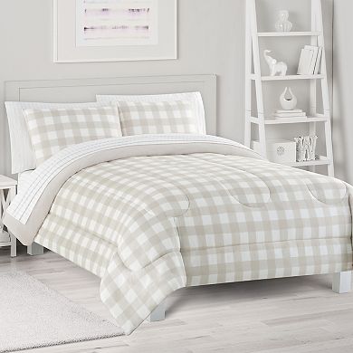 The Big One® Marley Gingham Plush Reversible Comforter Set with Sheets
