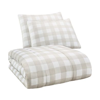 The Big One® Marley Gingham Plush Reversible Comforter Set with Sheets