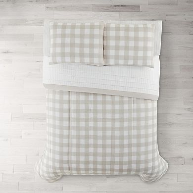 The Big One® Marley Gingham Plush Reversible Comforter Set with Sheets