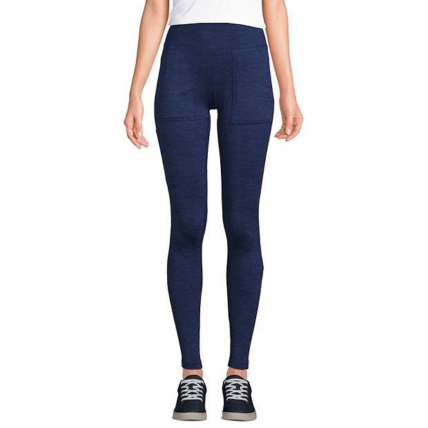 Women's Lands' End High Impact Fleece Lined Pocket Leggings