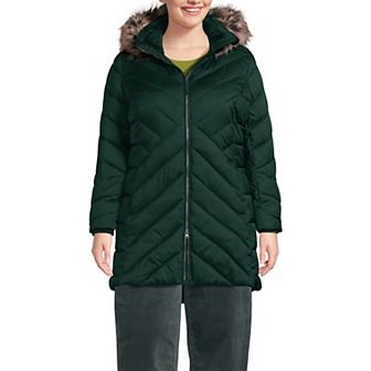 Plus Size Lands' End Insulated Cozy Fleece-Lined Winter Coat
