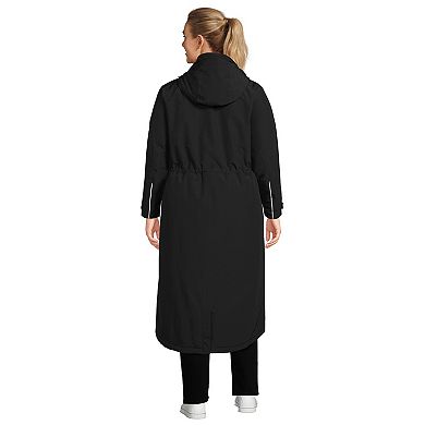 Plus Size Lands' End Squall Waterproof Insulated Winter Stadium Maxi Coat