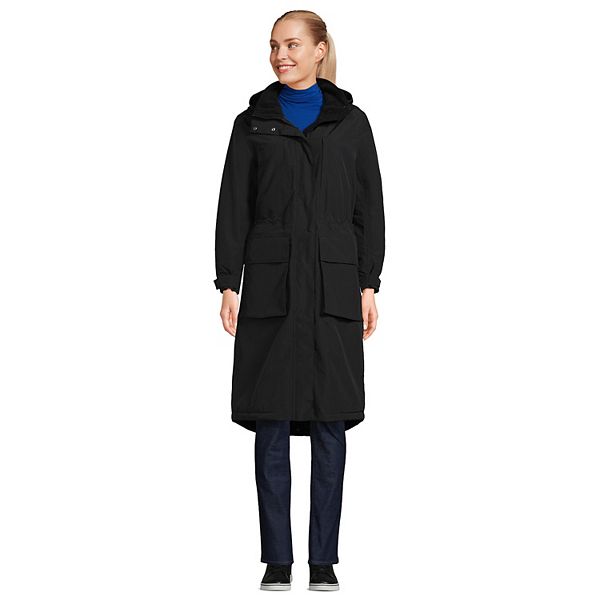 Petite Lands' End Squall Waterproof Insulated Winter Stadium Maxi Coat