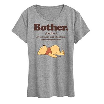 Women's Disney's Winnie The Pooh Bother Graphic Tee