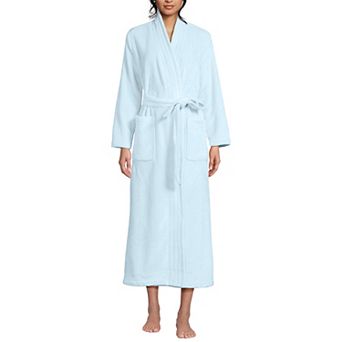 Petite Lands' End Cozy Plush Long Wrap Robe